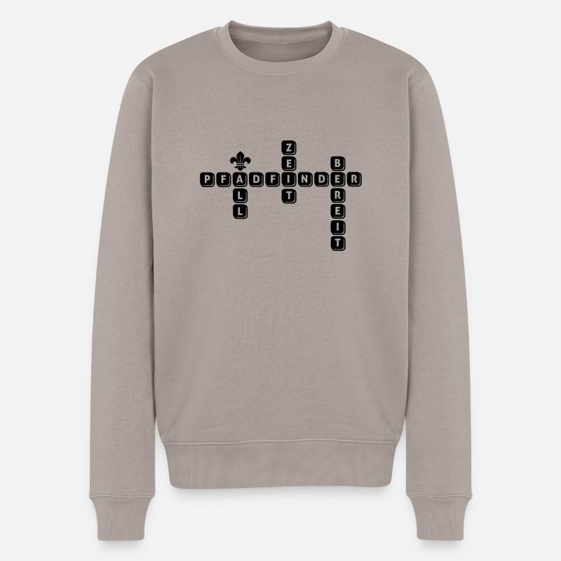 Pfadfinder - Allzeit Bereit - Männer Premium Bio Pullover - Taupe