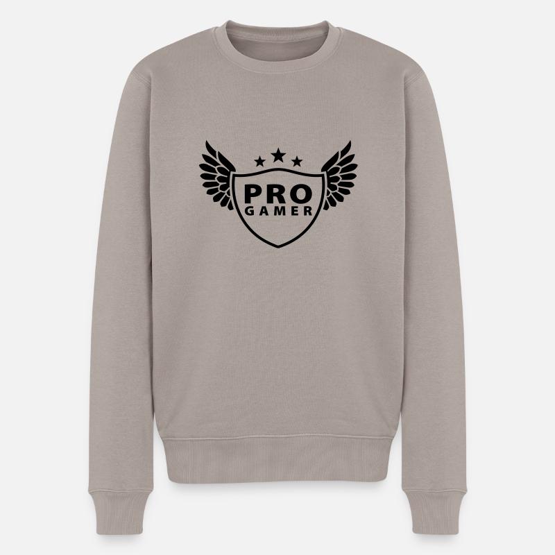 progamer - Pull Premium bio Homme - taupe