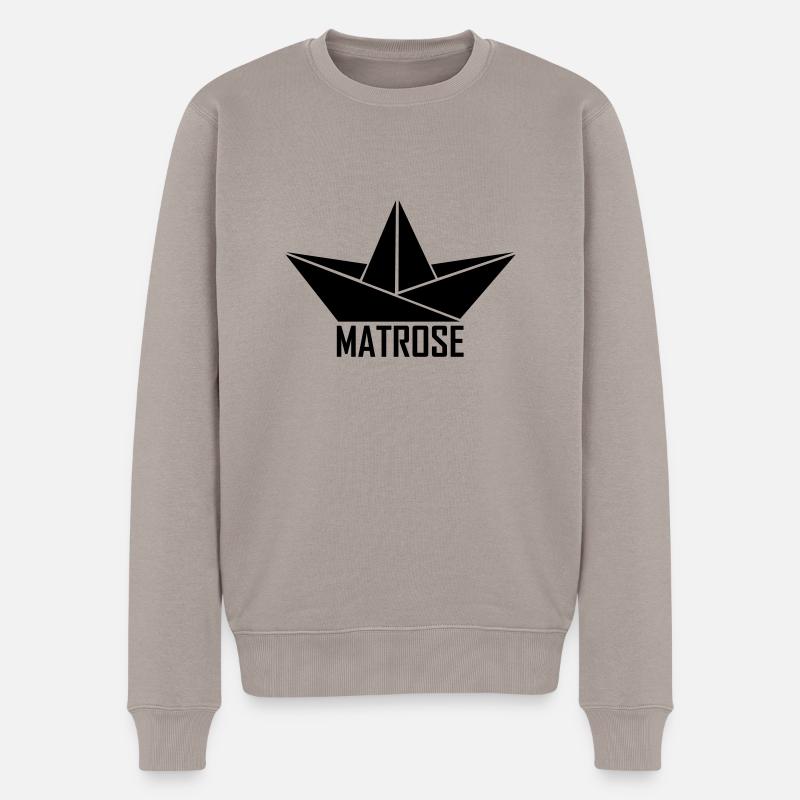 matrose - Männer Premium Bio Pullover - Taupe