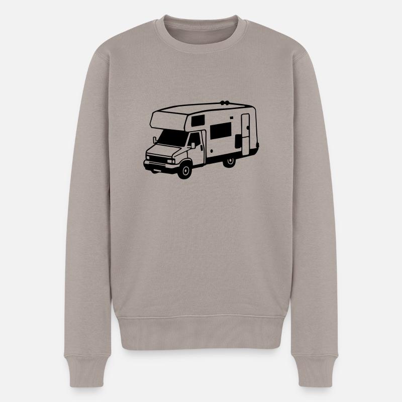 Wohnmobil - Männer Premium Bio Pullover - Taupe