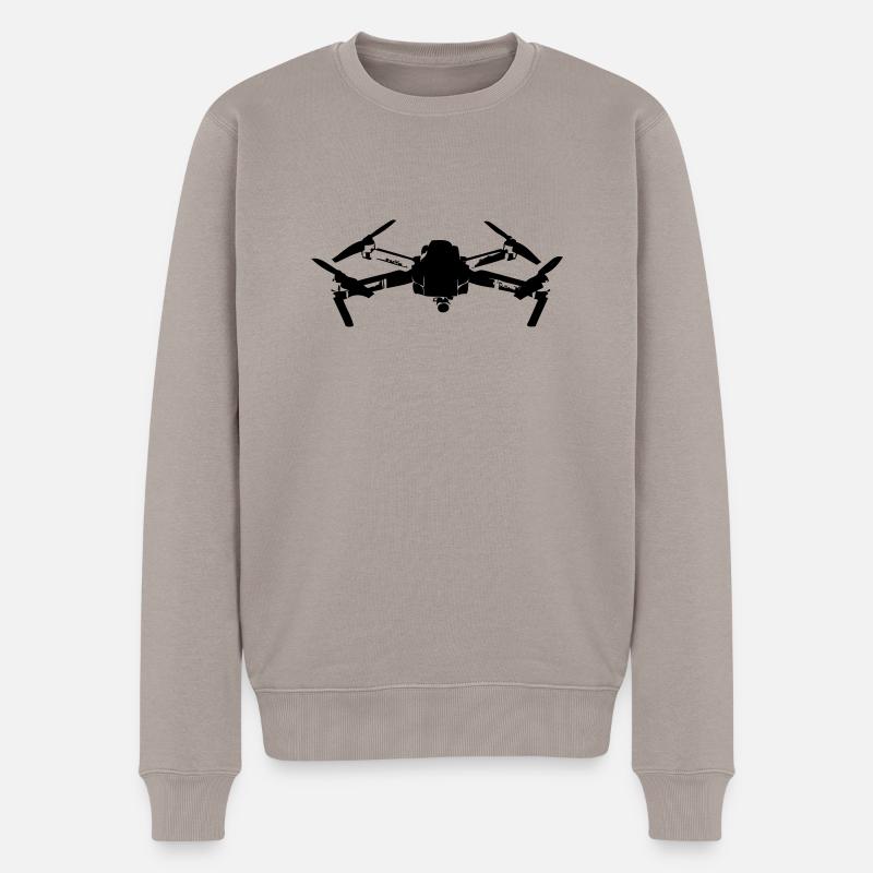Drohne - Männer Premium Bio Pullover - Taupe