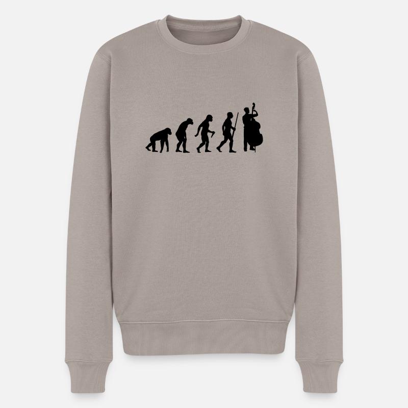 Évolution de la contrebasse - Pull Premium bio Homme - taupe