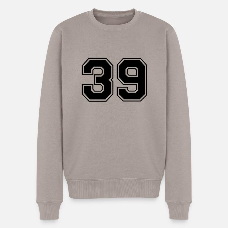 39 - Männer Premium Bio Pullover - Taupe