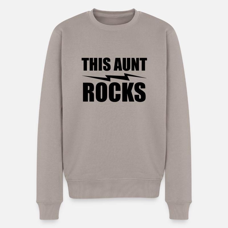 this aunt rocks - Pull Premium bio Homme - taupe