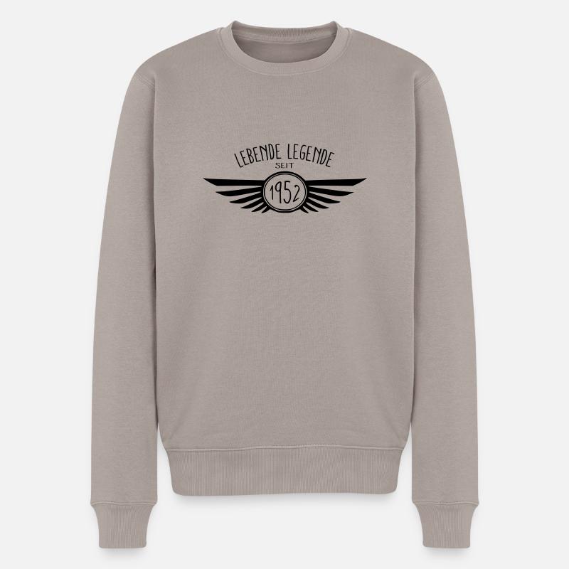 Lebende Legende 1952 - Männer Premium Bio Pullover - Taupe