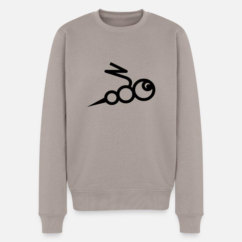 la piqûre d'abeille avec - abeille avec stinger - Pull Premium bio Homme - taupe
