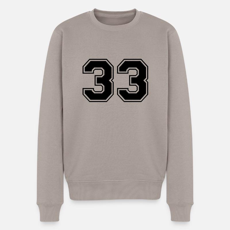 33 - Pull Premium bio Homme - taupe