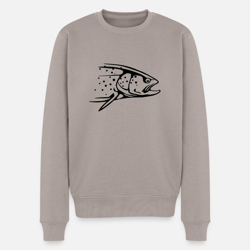 truite - Pull Premium bio Homme - taupe