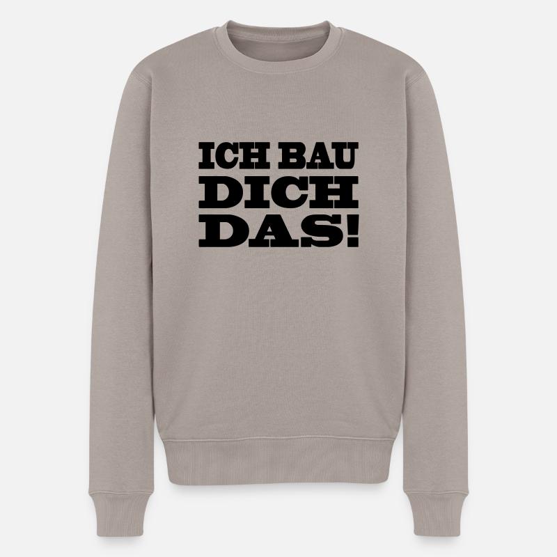 Bauarbeiter - Männer Premium Bio Pullover - Taupe