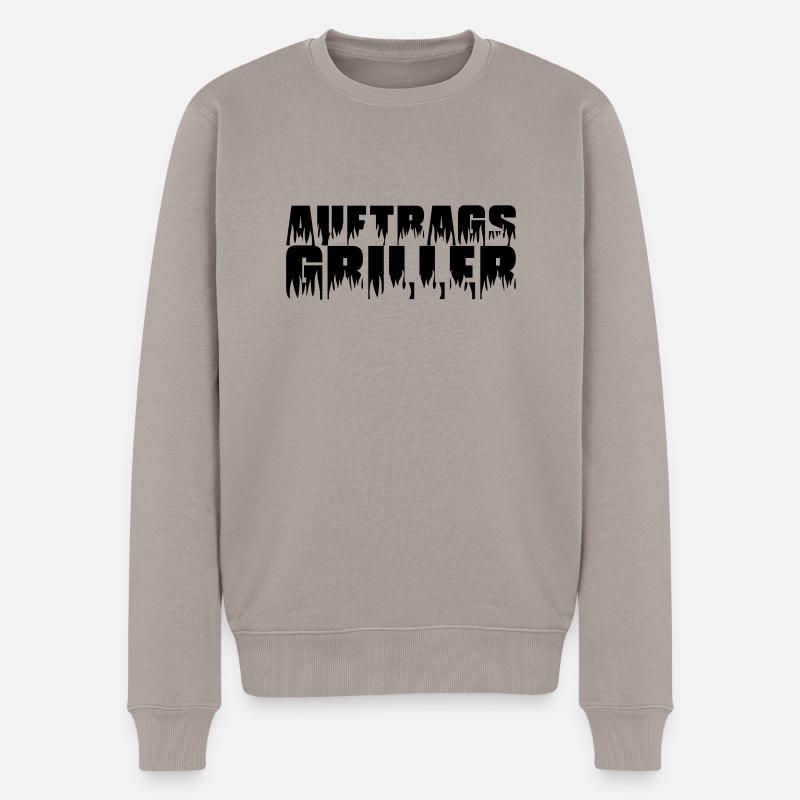 Auftragsgriller - Männer Premium Bio Pullover - Taupe