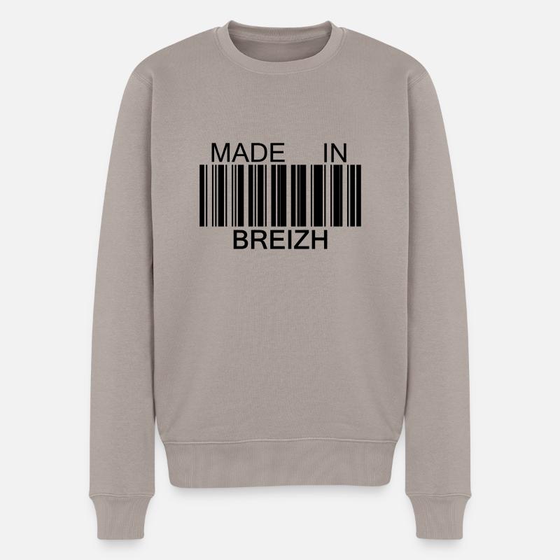Made in Breizh Bretagne - Pull Premium bio Homme - taupe