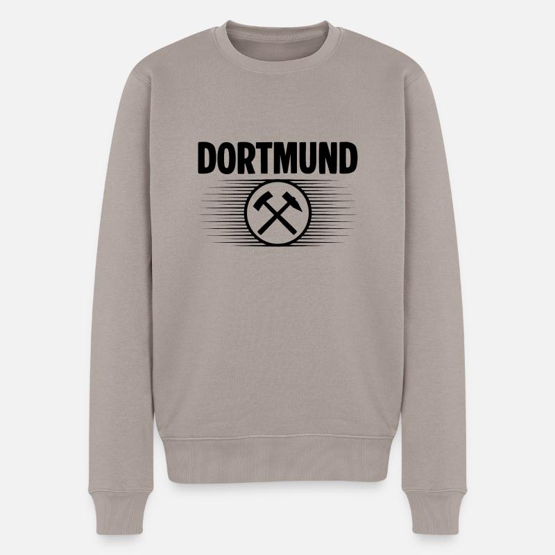 Dortmund Glueck auf - Männer Premium Bio Pullover - Taupe