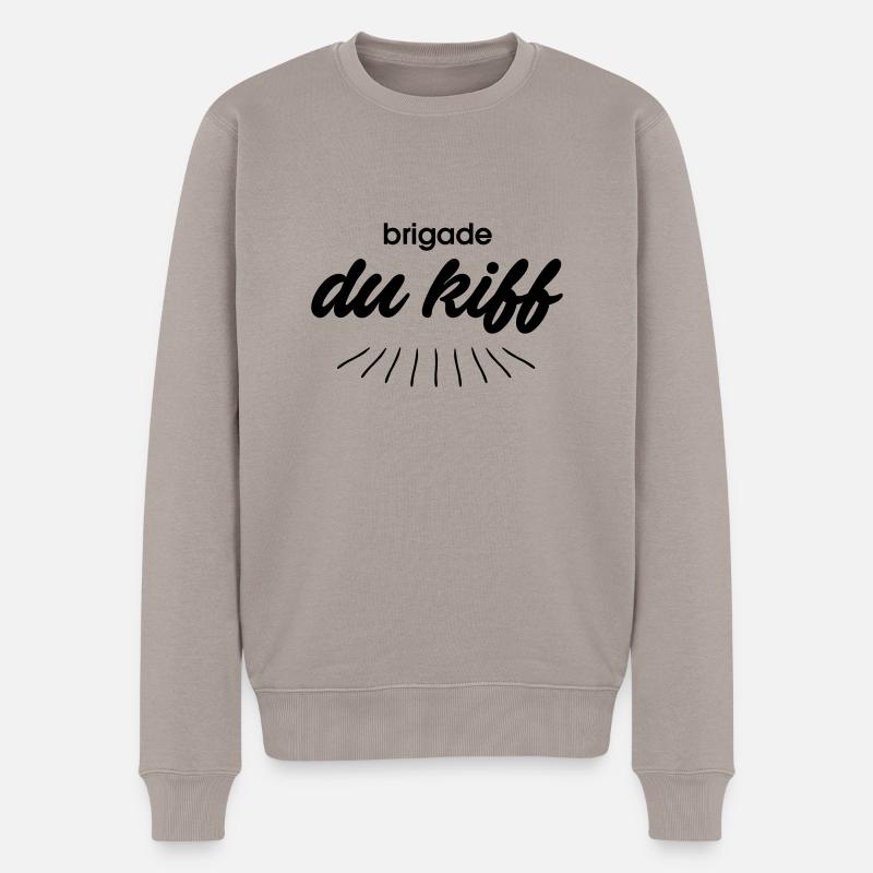 Brigade du kiff - Pull Premium bio Homme - taupe