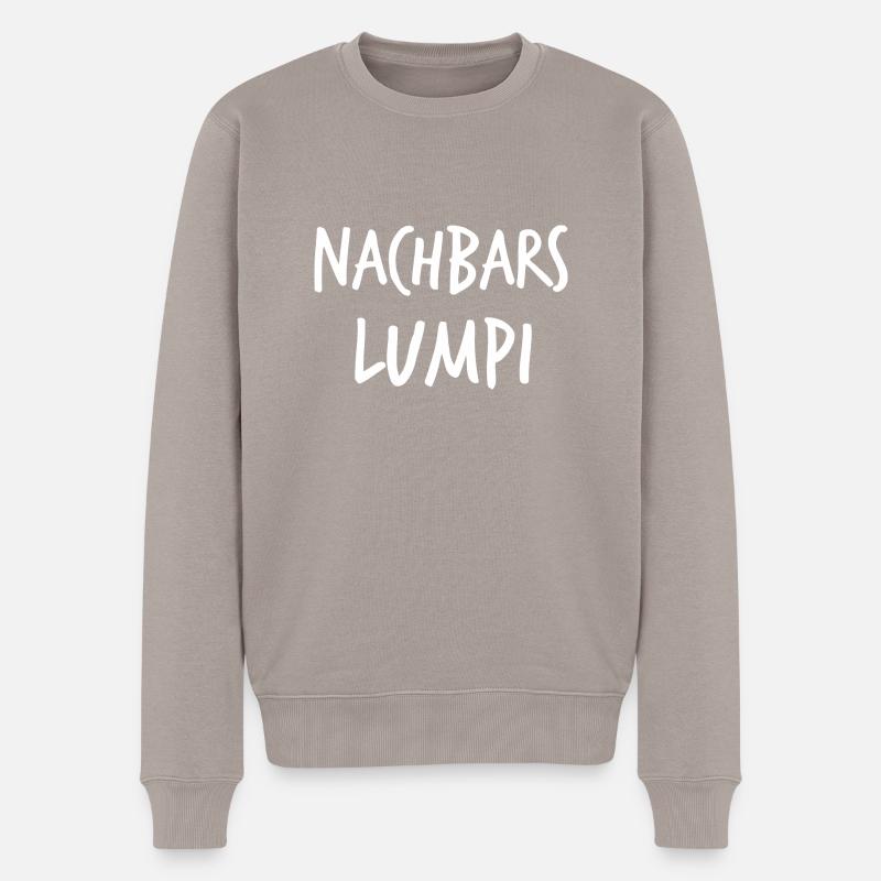 Nachbars Lumpi - Männer Premium Bio Pullover - Taupe