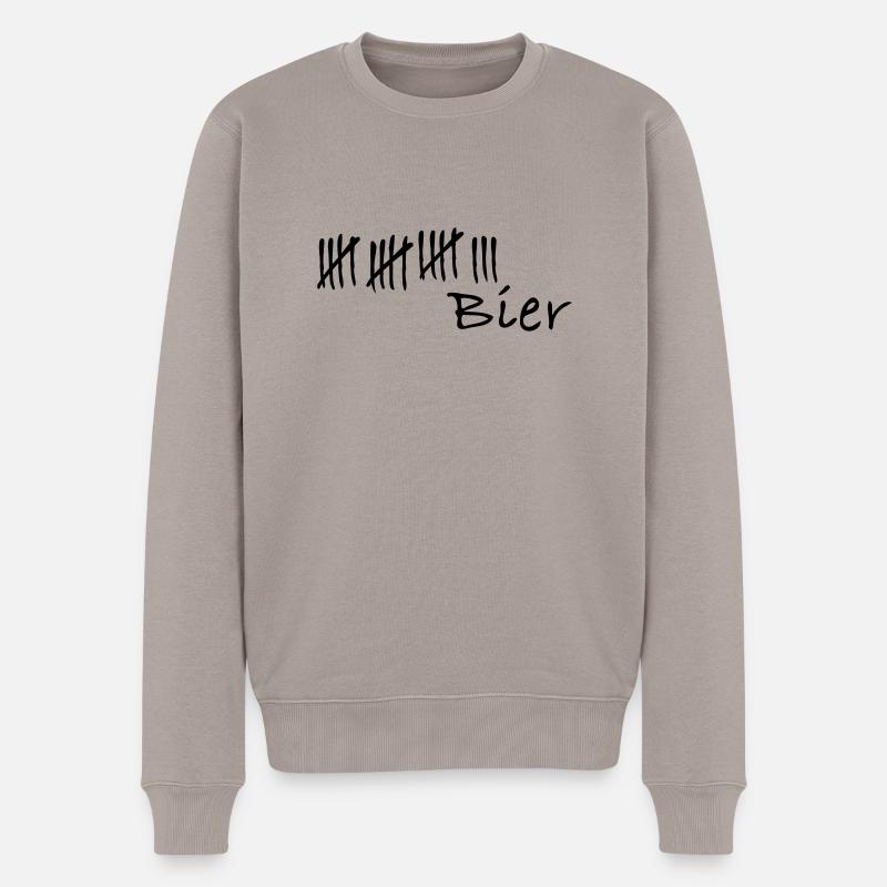 18 coups bière - Pull Premium bio Homme - taupe