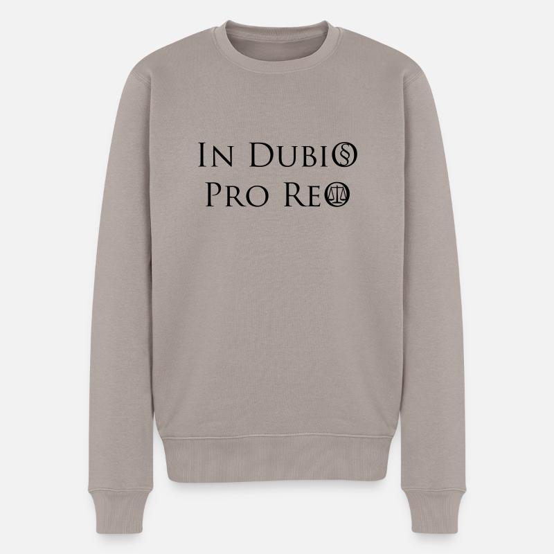 In Dubio pro Reo - Männer Premium Bio Pullover - Taupe