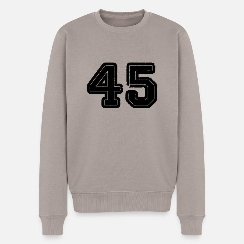 45 - Männer Premium Bio Pullover - Taupe