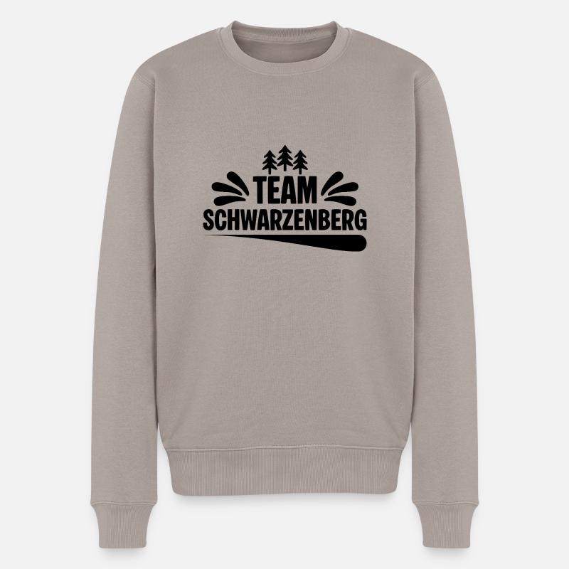Team Schwarzenberg - Männer Premium Bio Pullover - Taupe