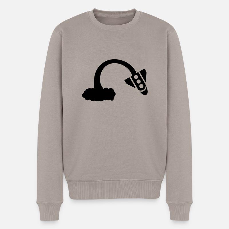 Rakete fail - Männer Premium Bio Pullover - Taupe
