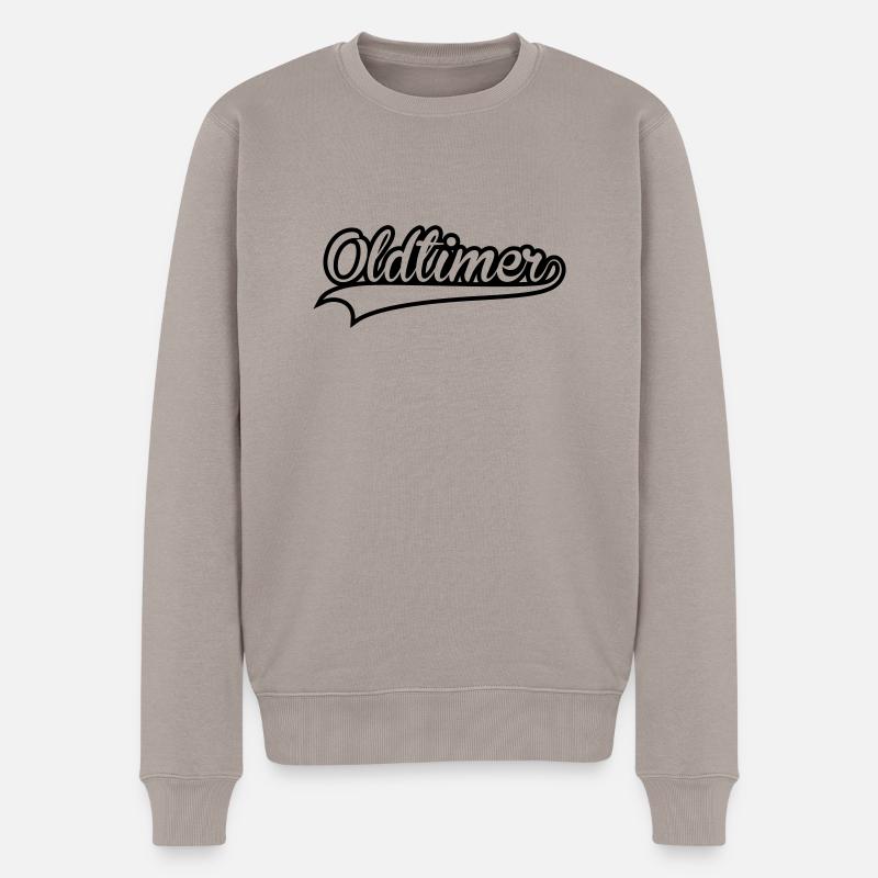 Oldtimer - Männer Premium Bio Pullover - Taupe
