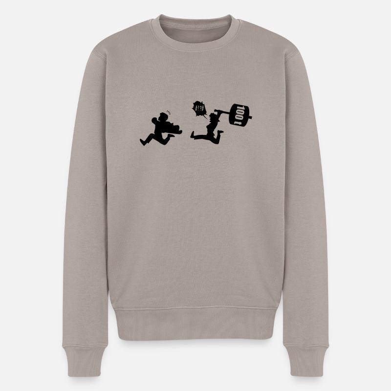100 Tonnen - Männer Premium Bio Pullover - Taupe
