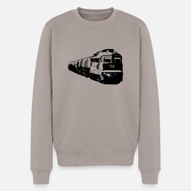 Le train de marchandises - Pull Premium bio Homme - taupe