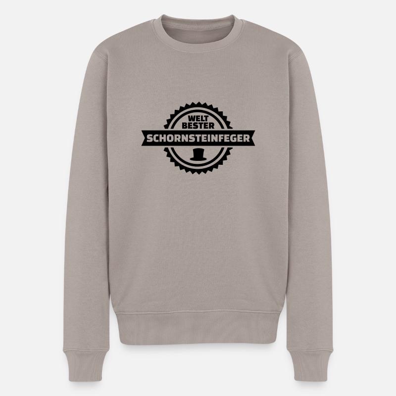 Schornsteinfeger - Männer Premium Bio Pullover - Taupe