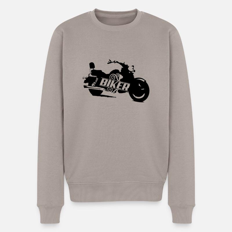 motorrad_1 - Pull Premium bio Homme - taupe