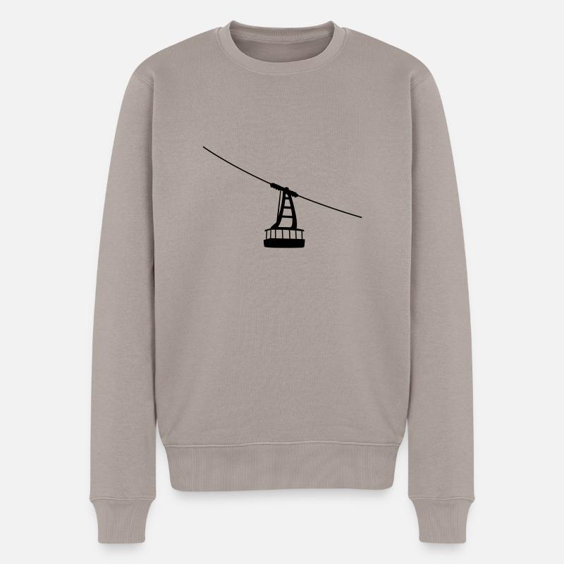 Die Gondel - Männer Premium Bio Pullover - Taupe
