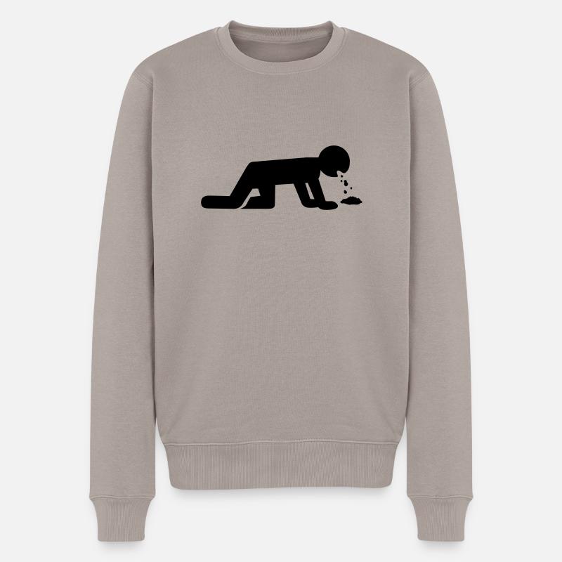 Alcool - Pull Premium bio Homme - taupe