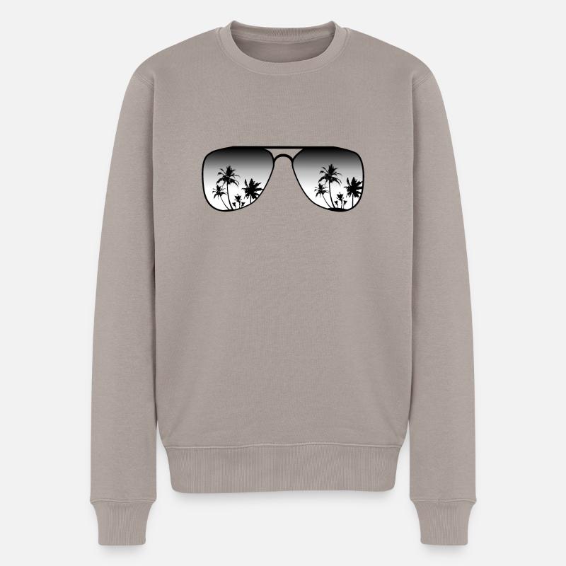 Sonnenbrille - Männer Premium Bio Pullover - Taupe