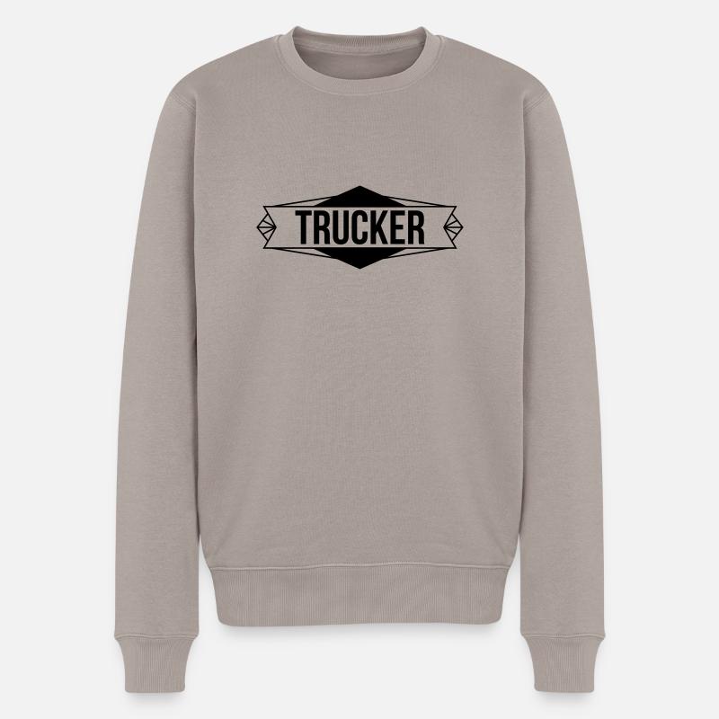 Trucker - Pull Premium bio Homme - taupe