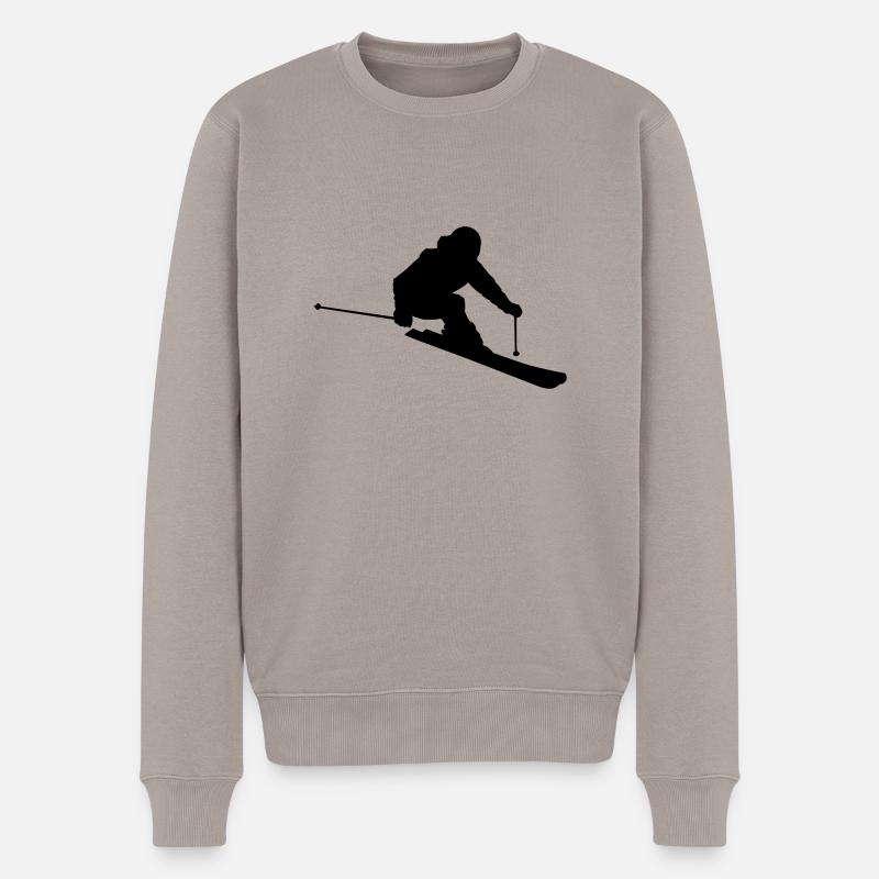 Skier 2 (Vector) - Pull Premium bio Homme - taupe