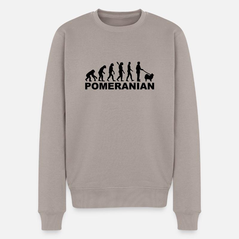Spitz - Männer Premium Bio Pullover - Taupe