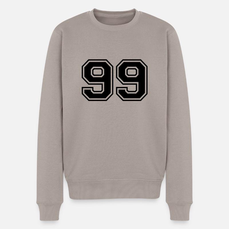 99 - Männer Premium Bio Pullover - Taupe
