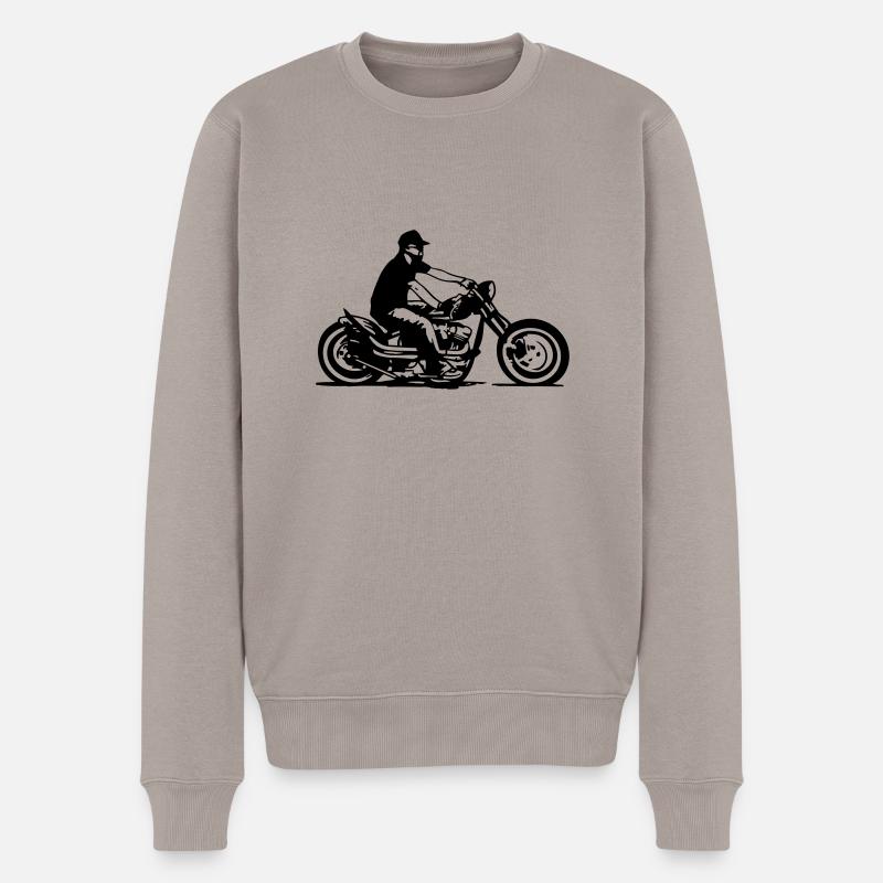 cb36_bobber_ride - Pull Premium bio Homme - taupe
