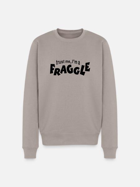 Fraggle - Økologisk premium-sweatshirt til mænd - gråbrun