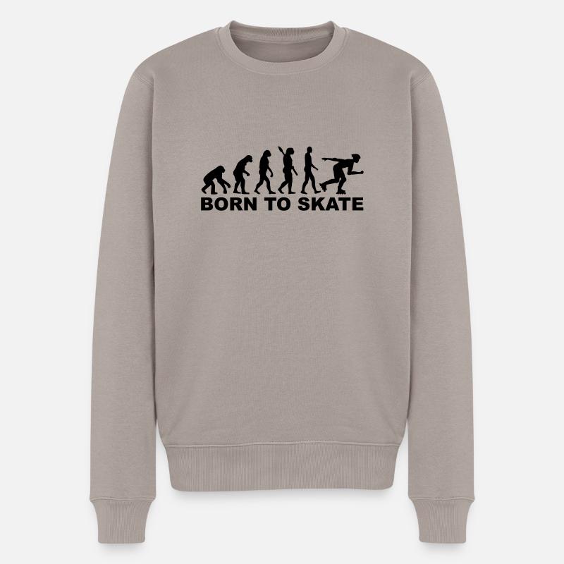 Évolution Inline Skating - Pull Premium bio Homme - taupe