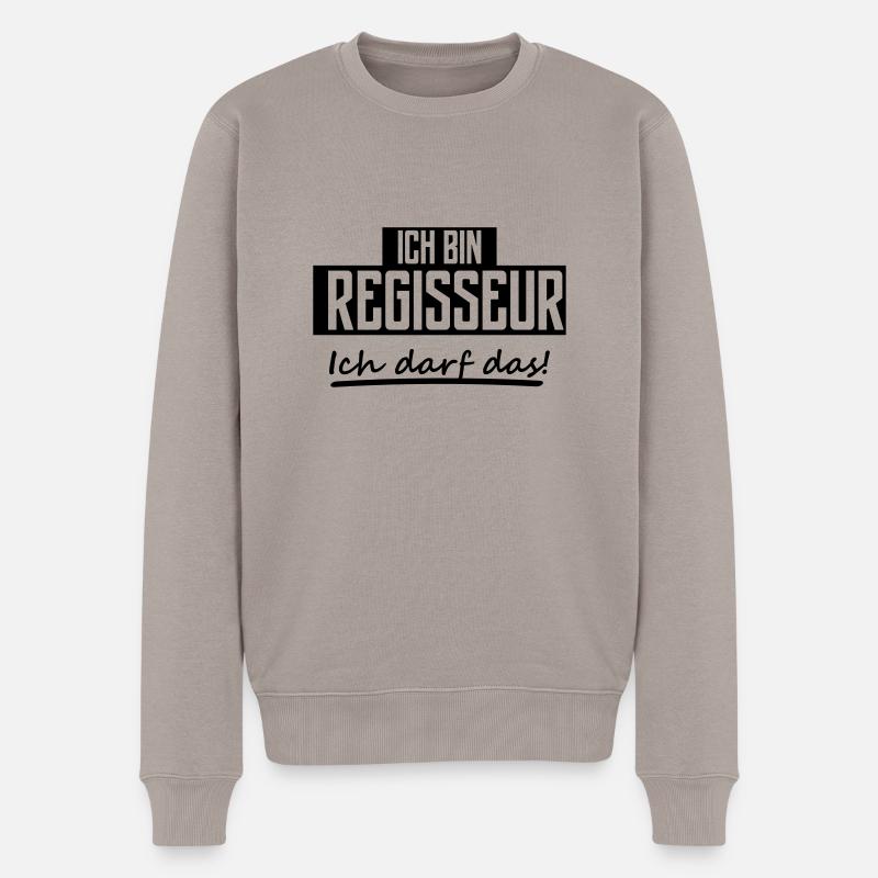 ich bin regisseur - Männer Premium Bio Pullover - Taupe