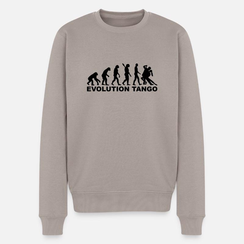 Tango - Männer Premium Bio Pullover - Taupe