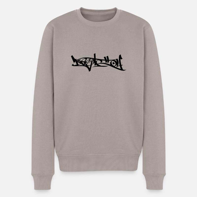 Destroy - Männer Premium Bio Pullover - Taupe