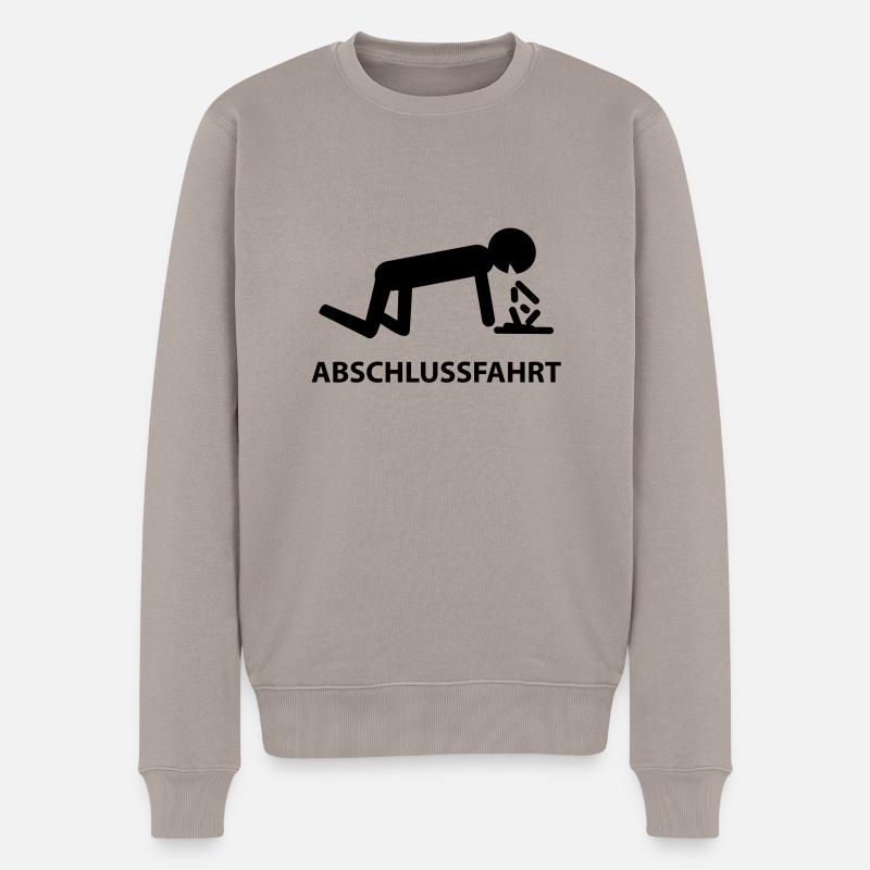 abschlussfahrt - Männer Premium Bio Pullover - Taupe