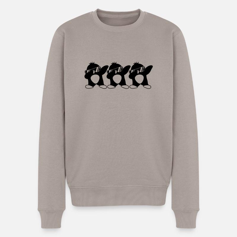 Équipe Penguin Dab - Pull Premium bio Homme - taupe