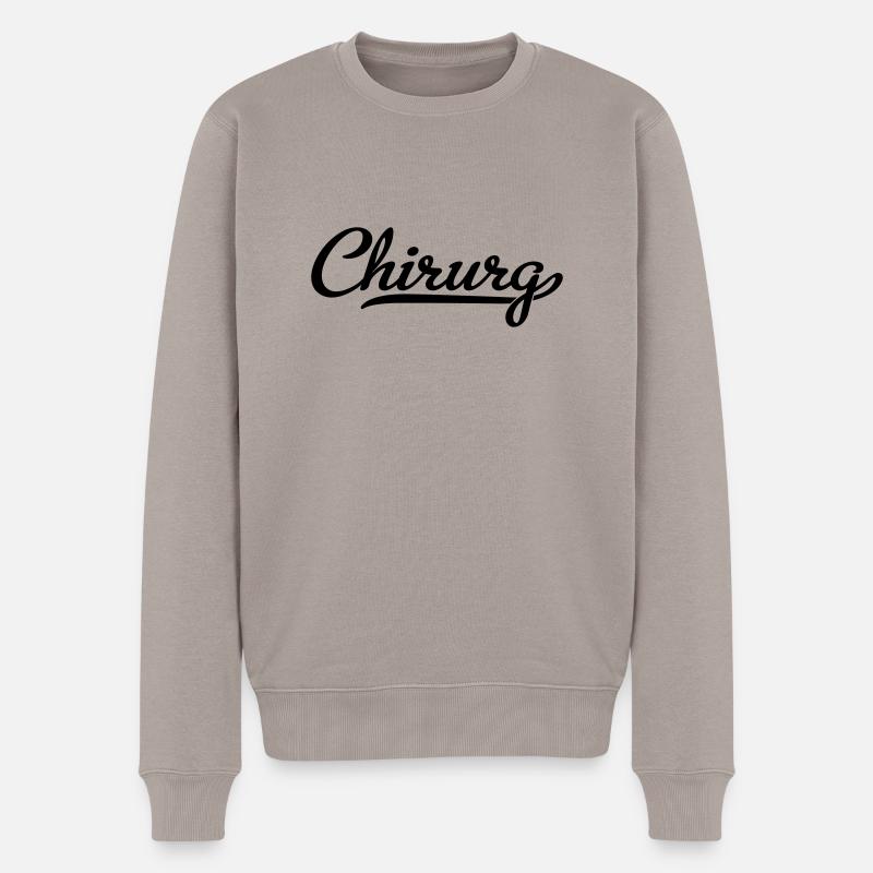 Chirurg - Männer Premium Bio Pullover - Taupe