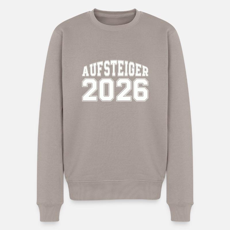 aufsteiger 2026 - Männer Premium Bio Pullover - Taupe