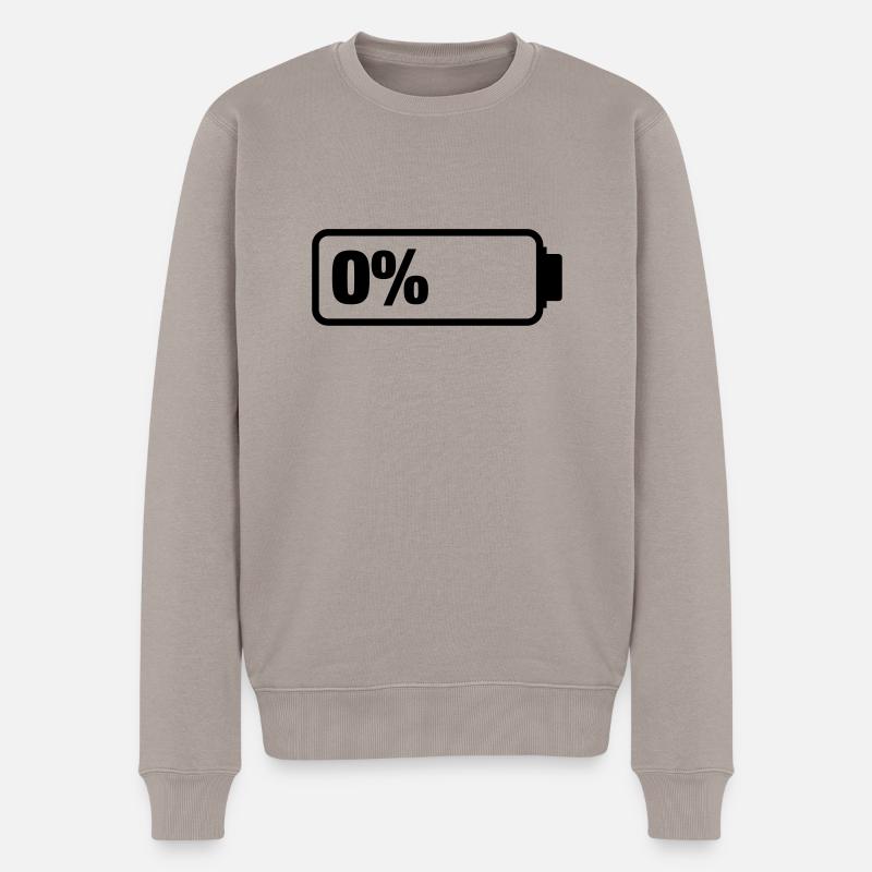 battery_empty_1__f1 - Pull Premium bio Homme - taupe