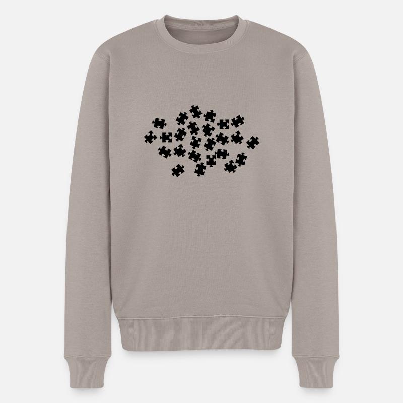 Puzzle - Pull Premium bio Homme - taupe