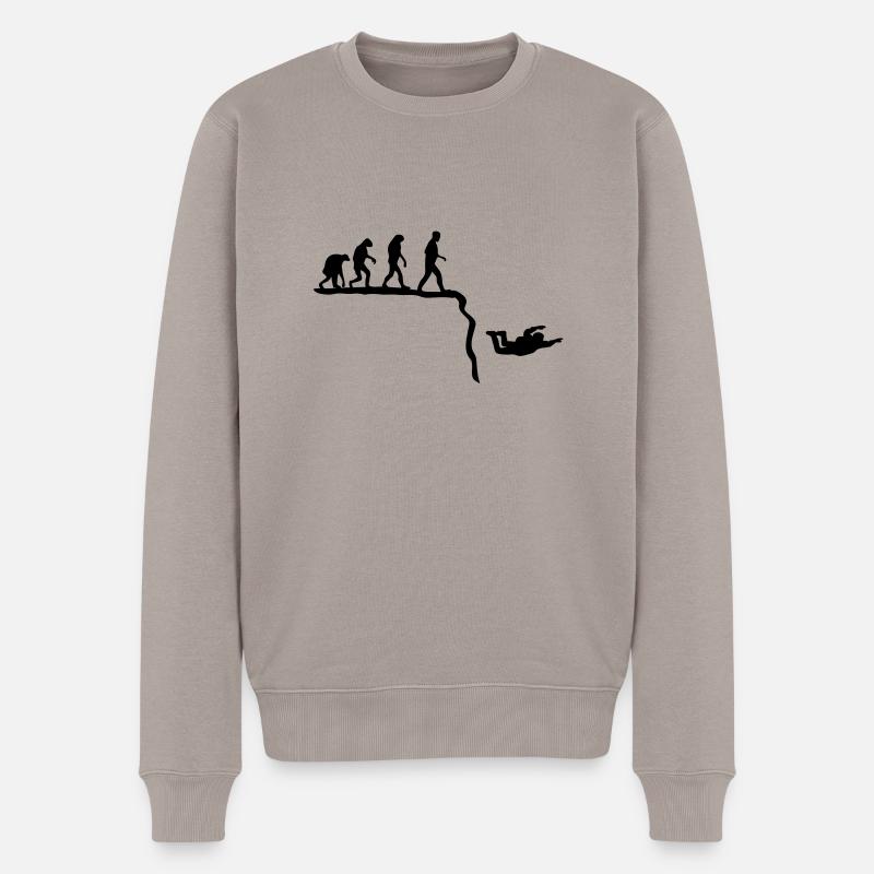 base jumping evolution - Pull Premium bio Homme - taupe