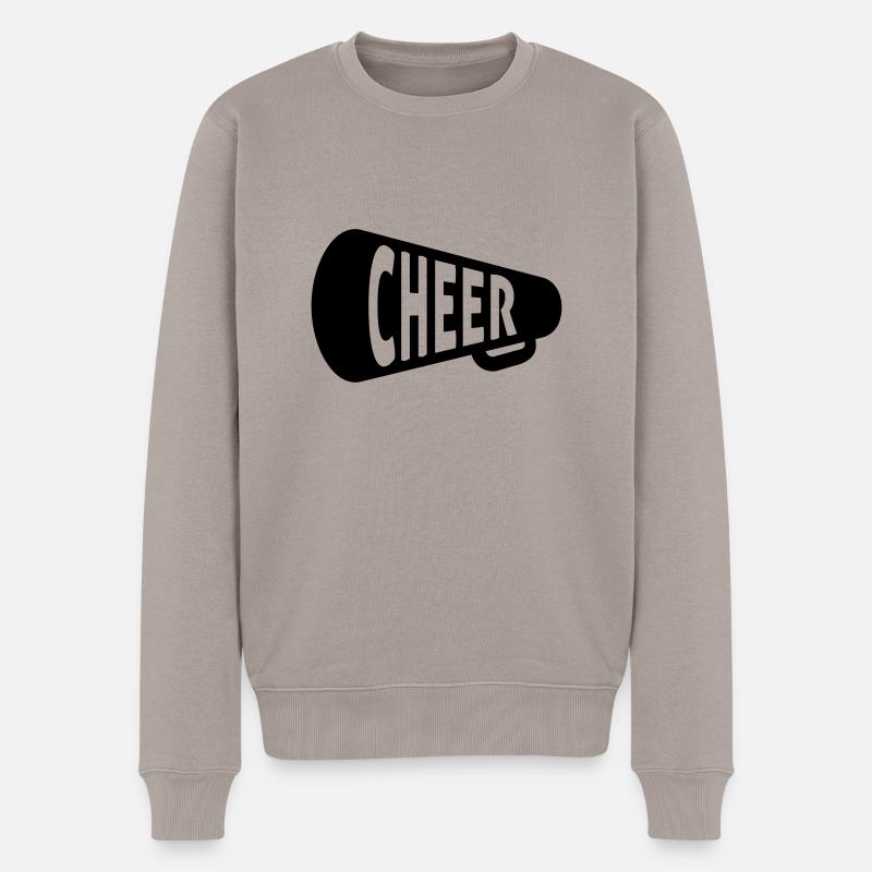 cheerleader - Männer Premium Bio Pullover - Taupe