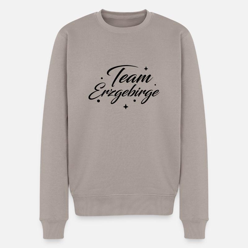 Team Erzgebirge - Männer Premium Bio Pullover - Taupe